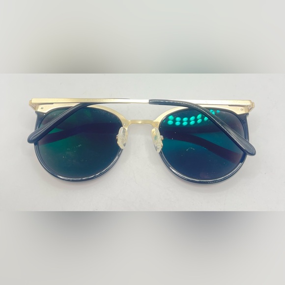 Eyebuydirect Crash Black Gold Oval Sunglasses Frames Only - Picture 4 of 8